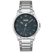 Reloj Hugo Boss First 1530186 para Hombre Acero Inoxidable Plateado Dial Azul Oscuro