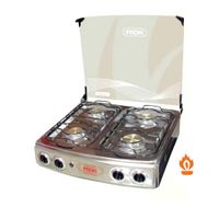 Cocina de mesa con tapa de vidrio karen 22 4h