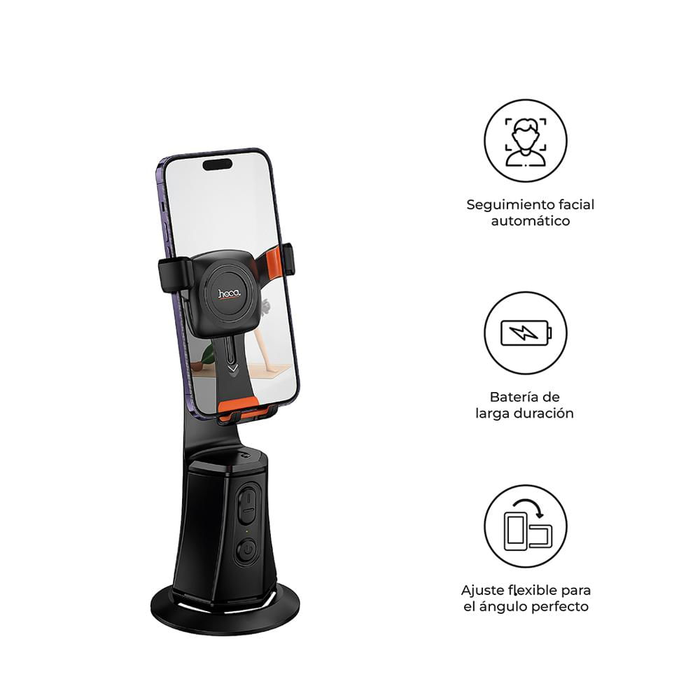 Soporte Celular Gimbal S1 Seguimiento Facial Giro 360° LED-HX1504