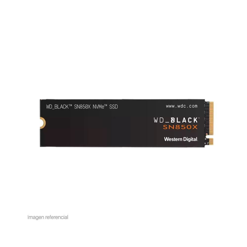 Disco SSD Western Digital Black SN850X de 2TB M.2 2280 PCIe Gen 4.0 - Velocidad y rendimiento super
