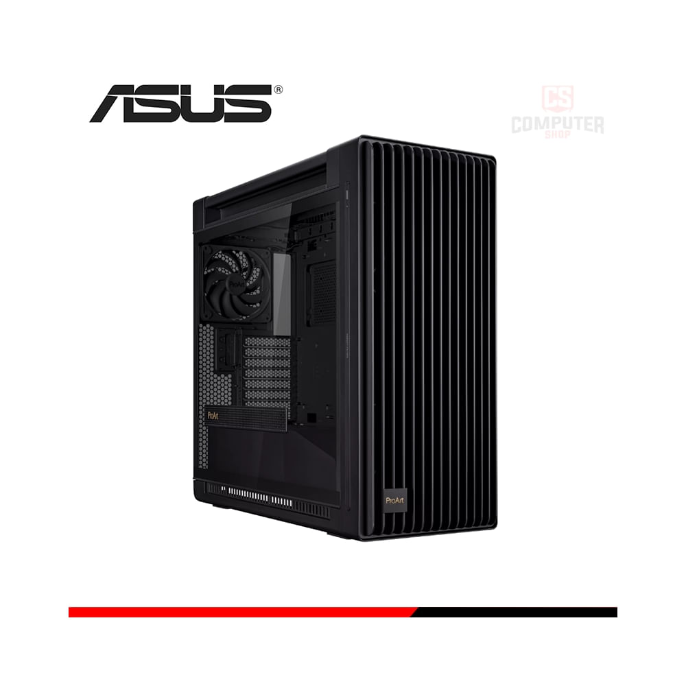 Carcasa Asus PA602 de madera negra con panel de vidrio templado - Estilo moderno y funcional