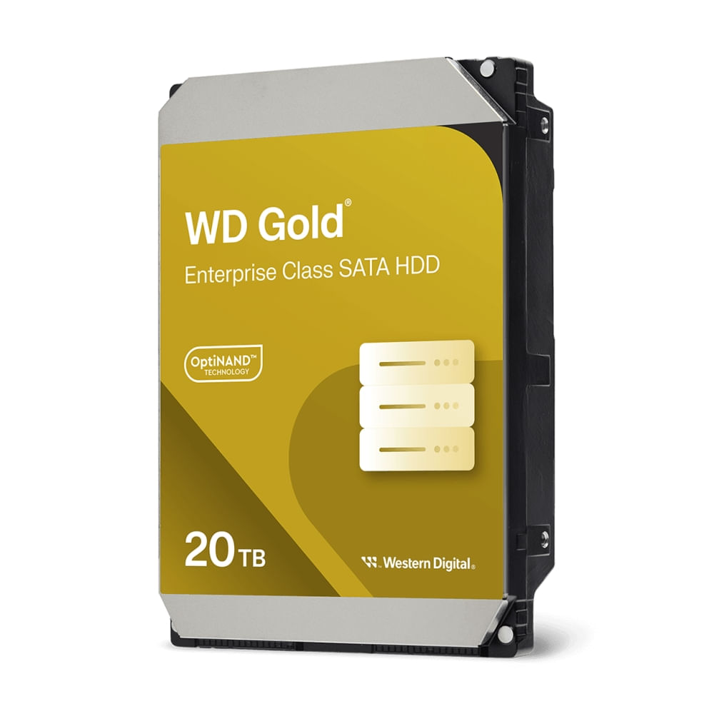Disco duro interno Western Digital WD Gold 20 TB, 3.5"", 7200 RPM, SATA - Alta capacidad y rendimien