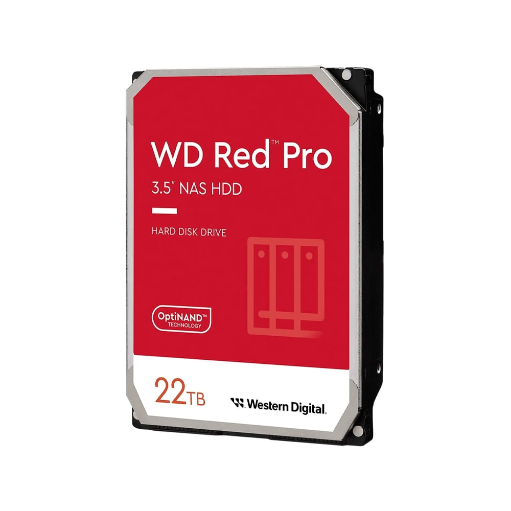 Disco Duro WD Red Pro 22TB para NAS - Alto Rendimiento 512MB, Ideal para Almacenamiento Masivo