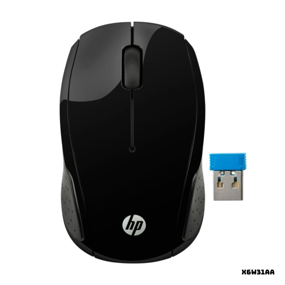 MOUSE INALAMBRICO HP X6W31AA DISEÑO DE AGARRE COMODO DPI 1000 NEGRO