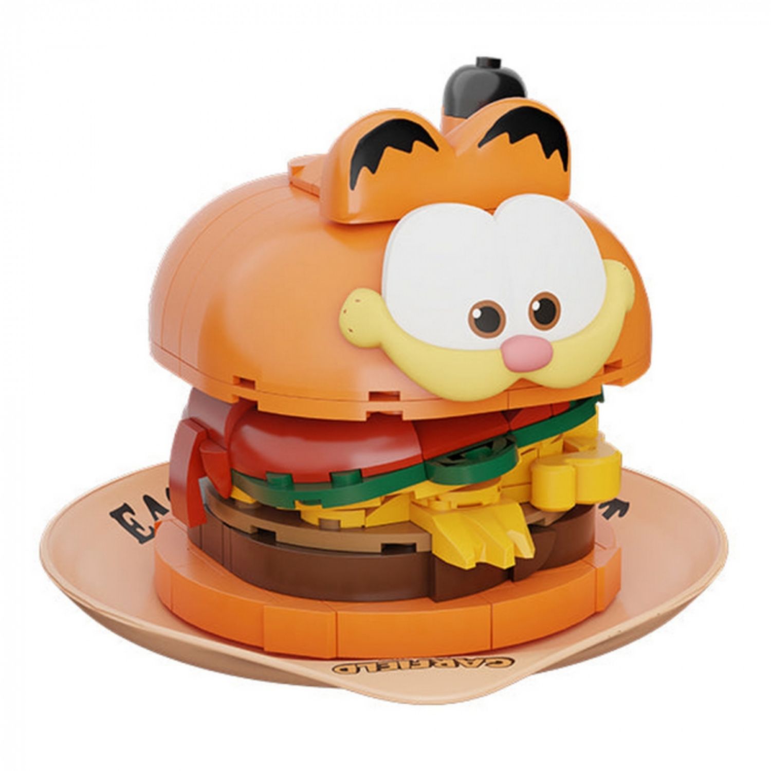 Garfield Hamburguesa Bloque Armable 166 Piezas