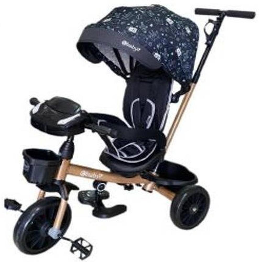 Triciclo para Niños USB y Bluetooth Ebaby EB390 Negro