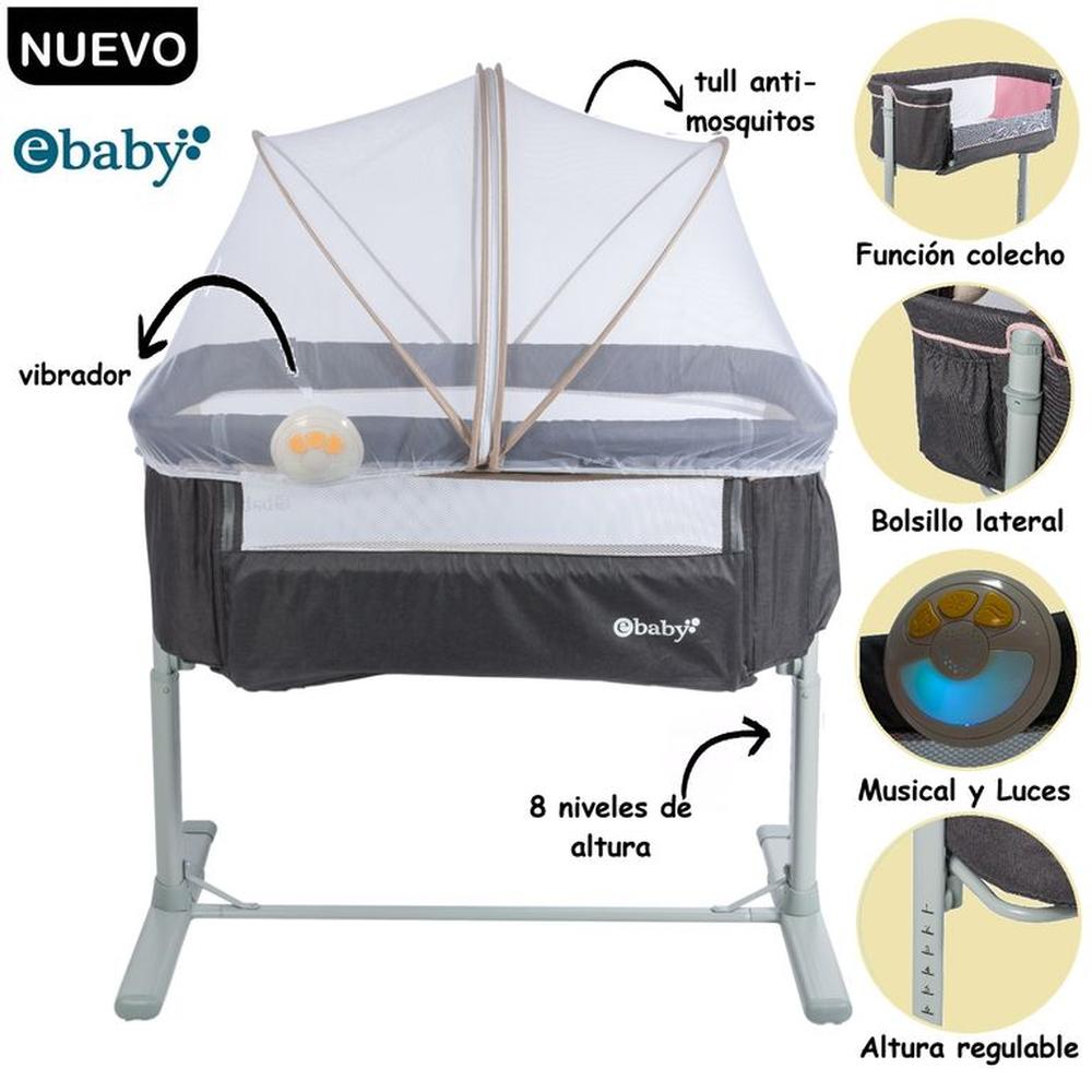 Cuna Colecho Tami Musical Anti Mosquitos Beige