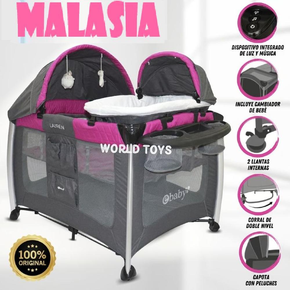 Cuna Corral Ebaby de Lujo MALASIA  integrado Musica y Luz