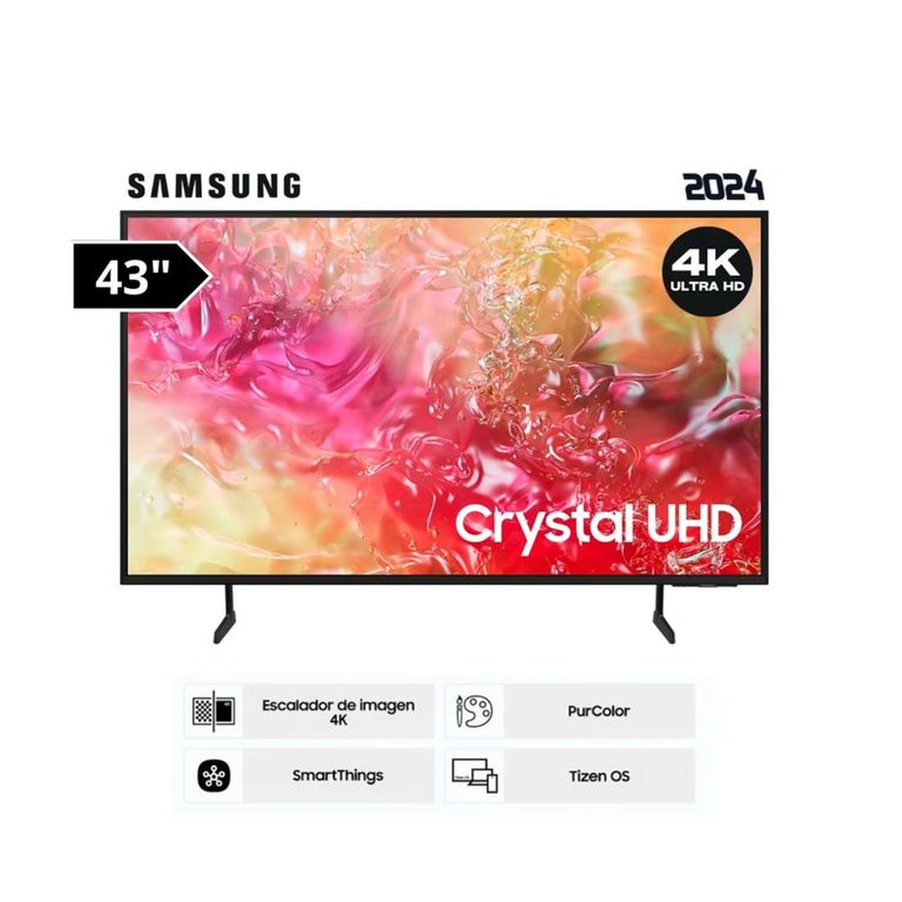 Televisor Samsung LED 43 Crystal UHD 4K 43DU7000 (2024)