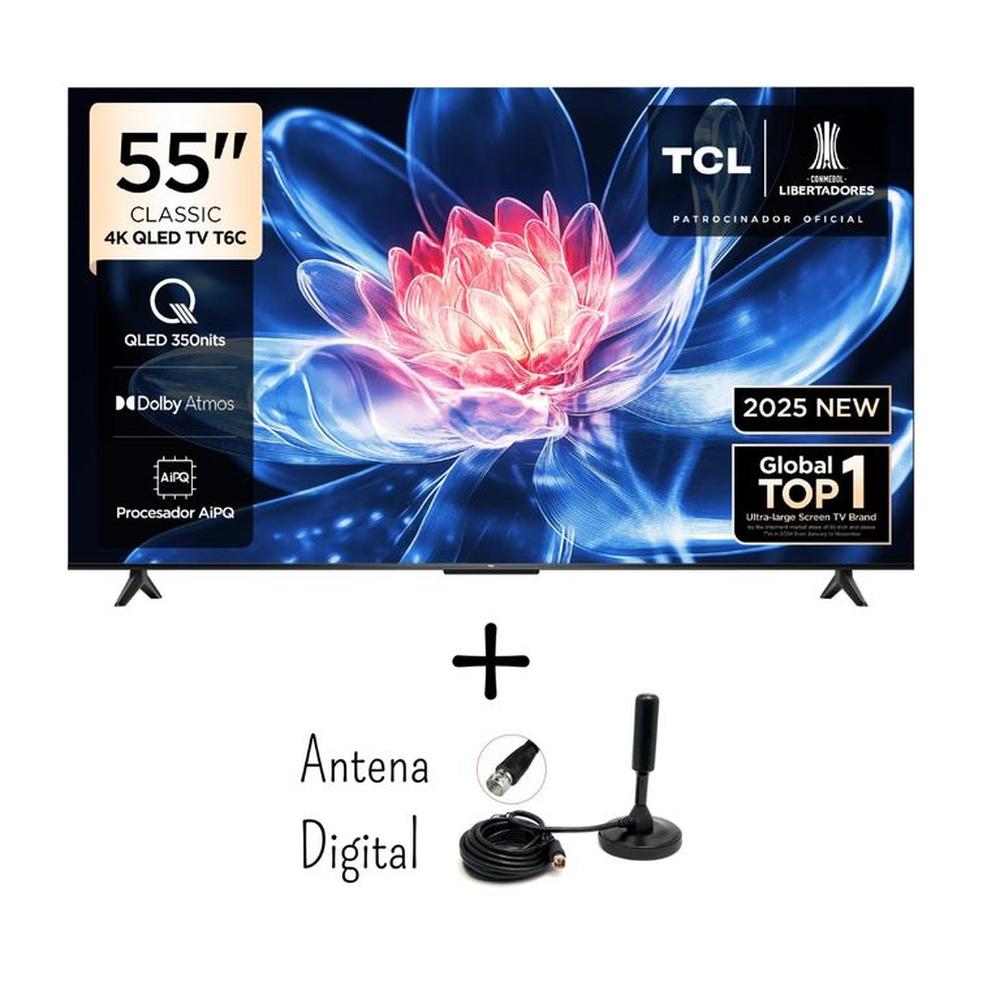 Televisor TCL 55 QLED 4K Ultra HD 55T6C