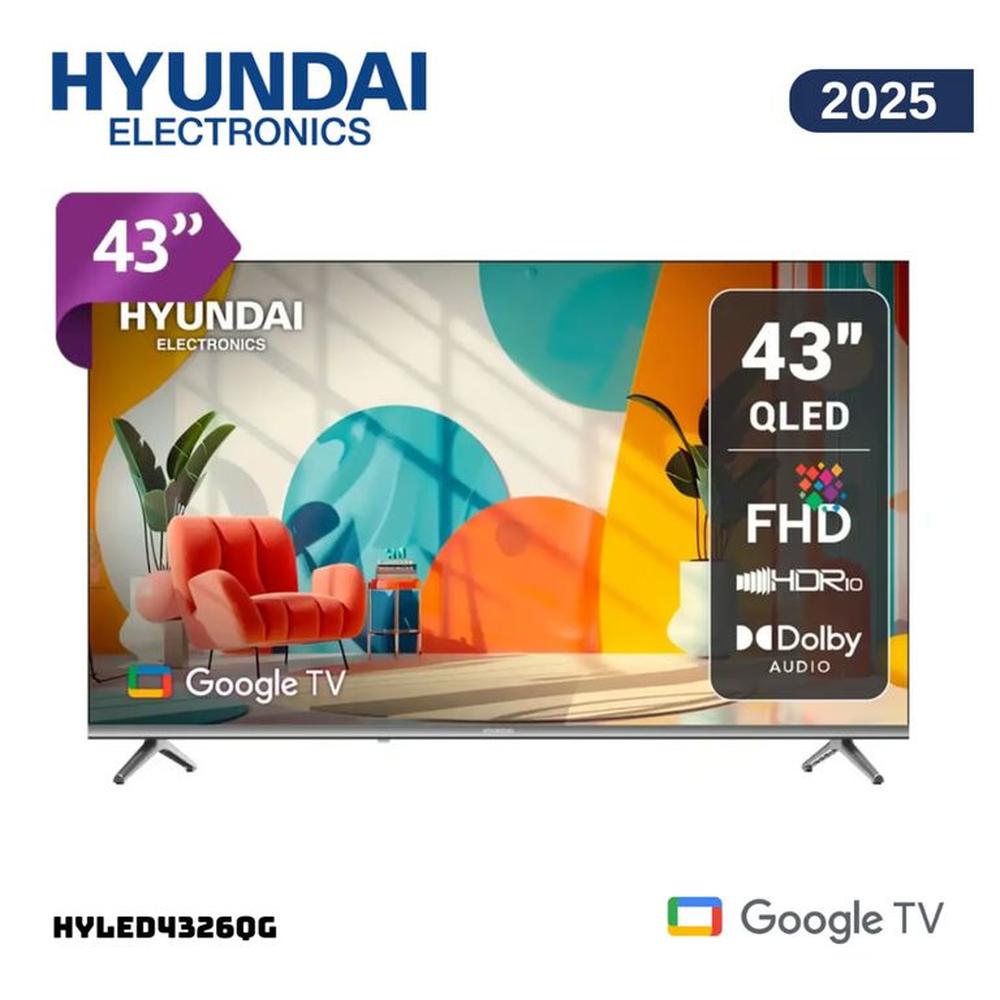 TELEVISOR HYUNDAI 43 QLED SMART TV GOOGLE TV FHD - HYLED4326QG