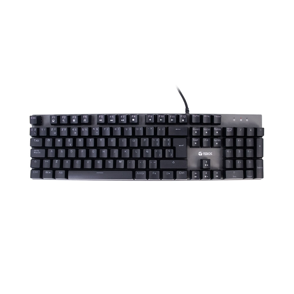 Teclado Gamer TEROS TE-4074G RGB USB 2.0 Negro