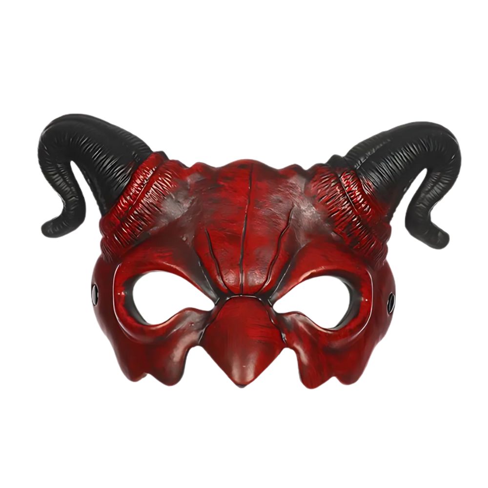 Máscara Cosplay Diablo Antifaz Rojo Halloween