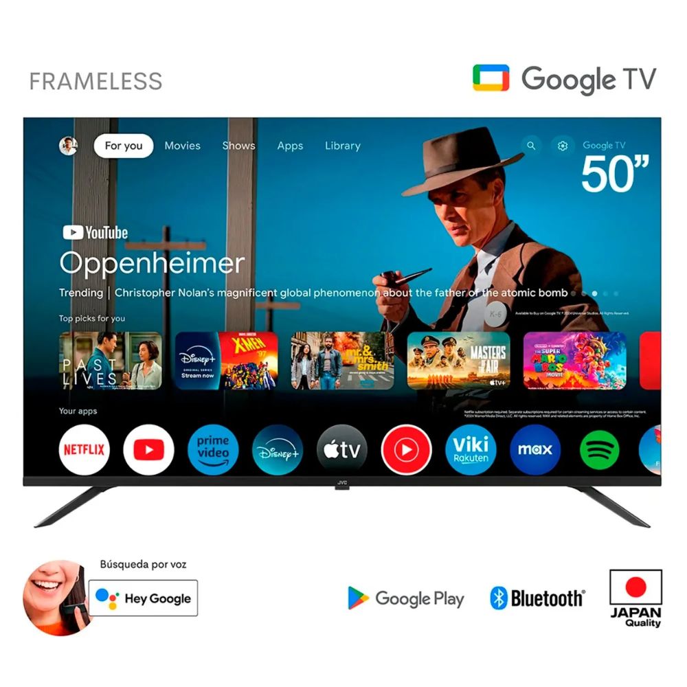 Televisor JVC 50 UHD 4K Google TV LT-50KB538