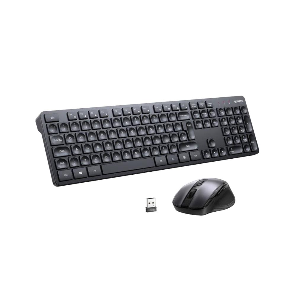 Combo Teclado Y Mouse Ugreen Inalambrico 2.4Ghz Us MK006-35740 Negro