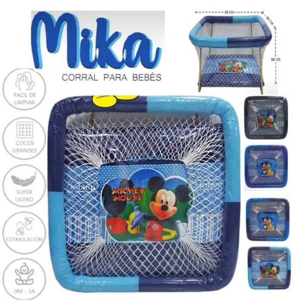 Corral para bebe Plastificada 89 x 66 AZUL