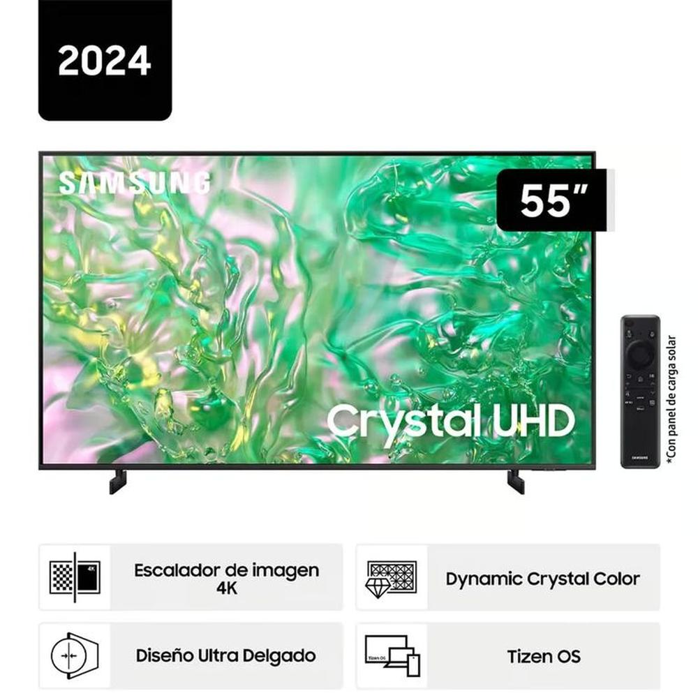 Televisor SAMSUNG 55 Crystal UHD 4K Tizen OS Smart TV 55DU8000