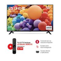 Televisor LG 50 Pulg. LED Smart TV 4K UHD con ThinQ AI 50UT7300PSA l Control Magic