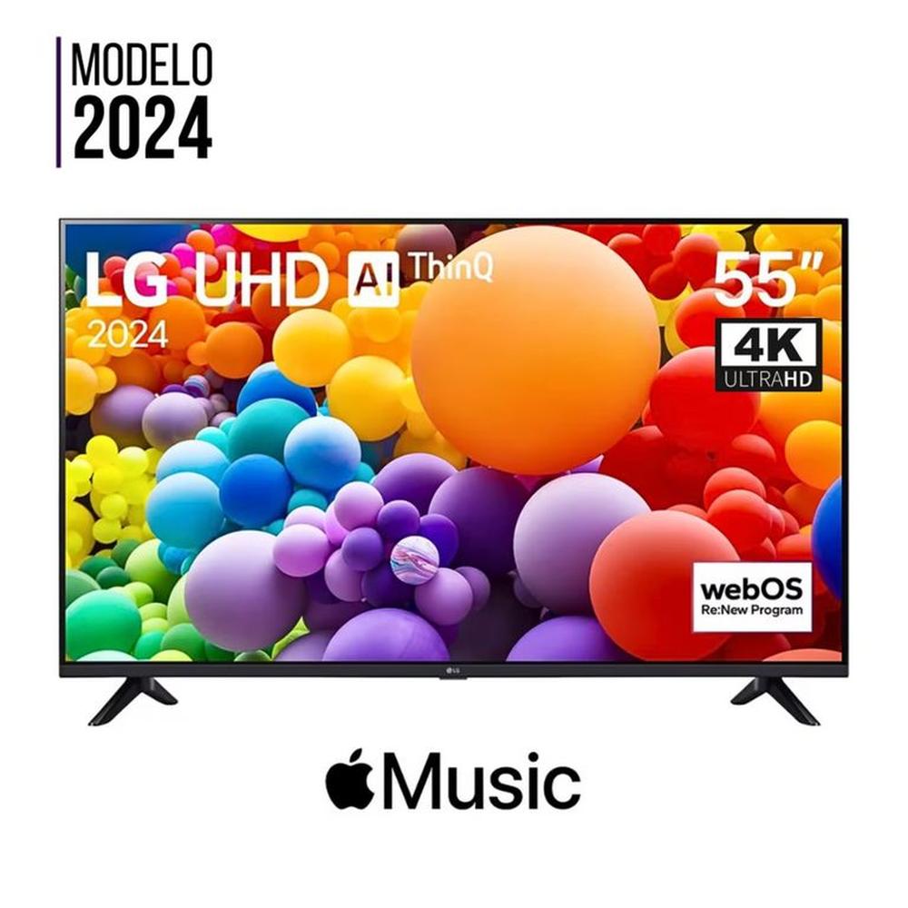 Televisor LG 55 Pulg. LED Smart TV UHD 4K con ThinQ AI 55UT7300