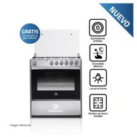 COCINA INDURAMA CATALUÑA 6 HORNILLAS CROMA
