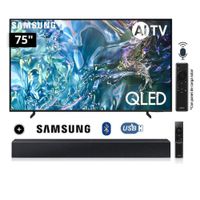 Televisor Samsung Smart TV 75 QLED 4K QN75Q60D + Soundbar HW-C400
