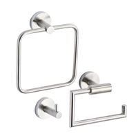 Set de Accesorios de Baño Orange 3 Piezas Classic Silver