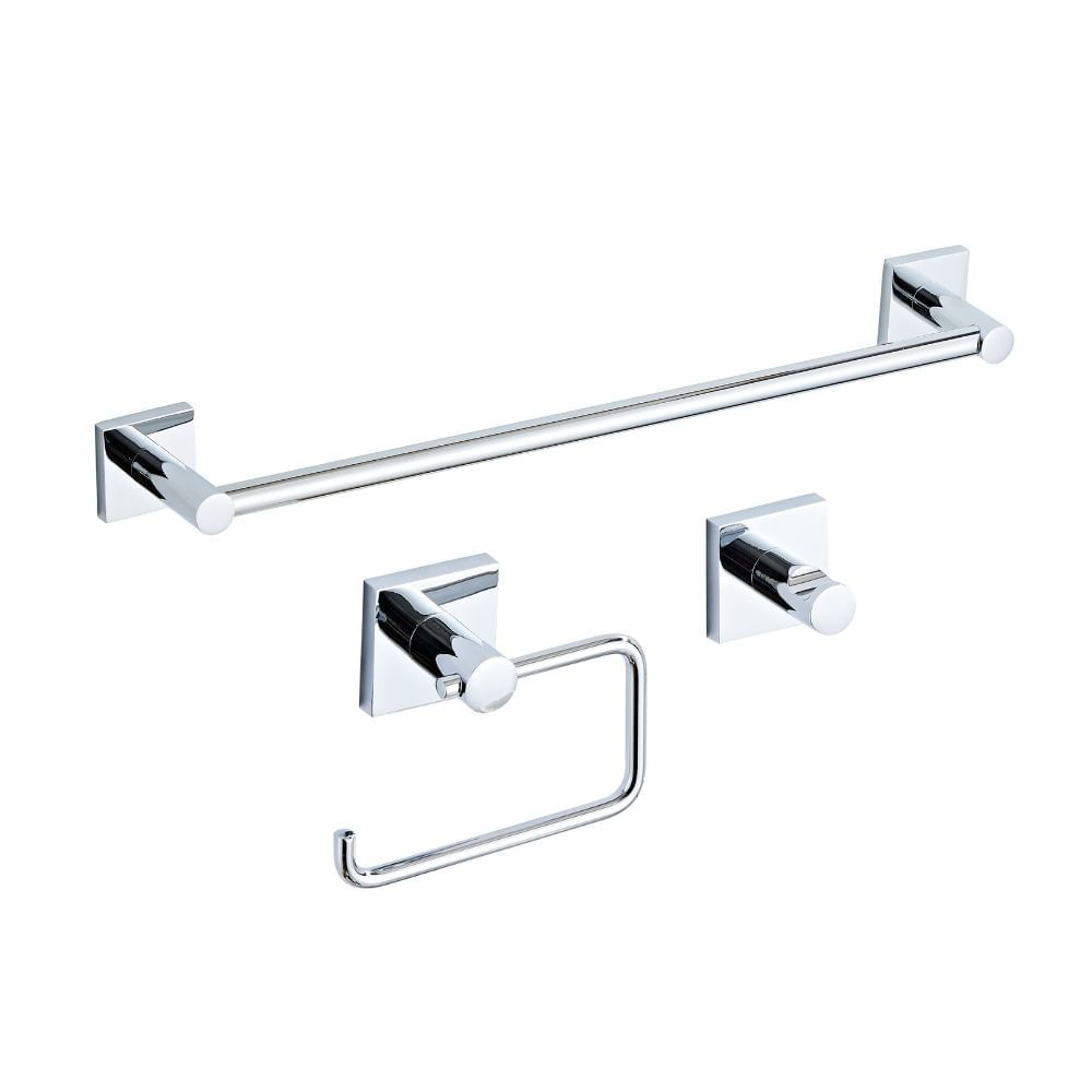 Set de Accesorios de Baño Orange 3 Piezas Nova Cromado