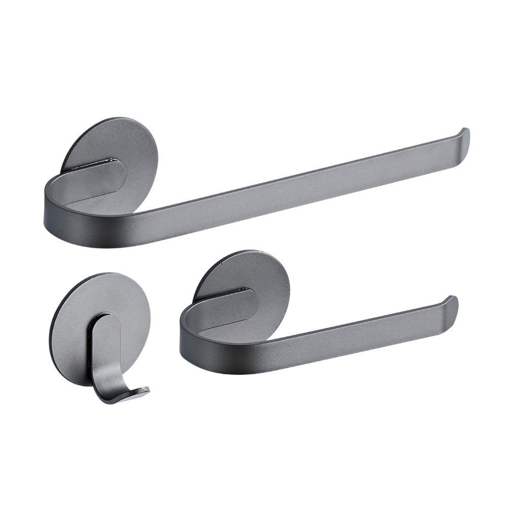 Set de Accesorios de Baño Orange 3 Piezas Solution Gris Mate