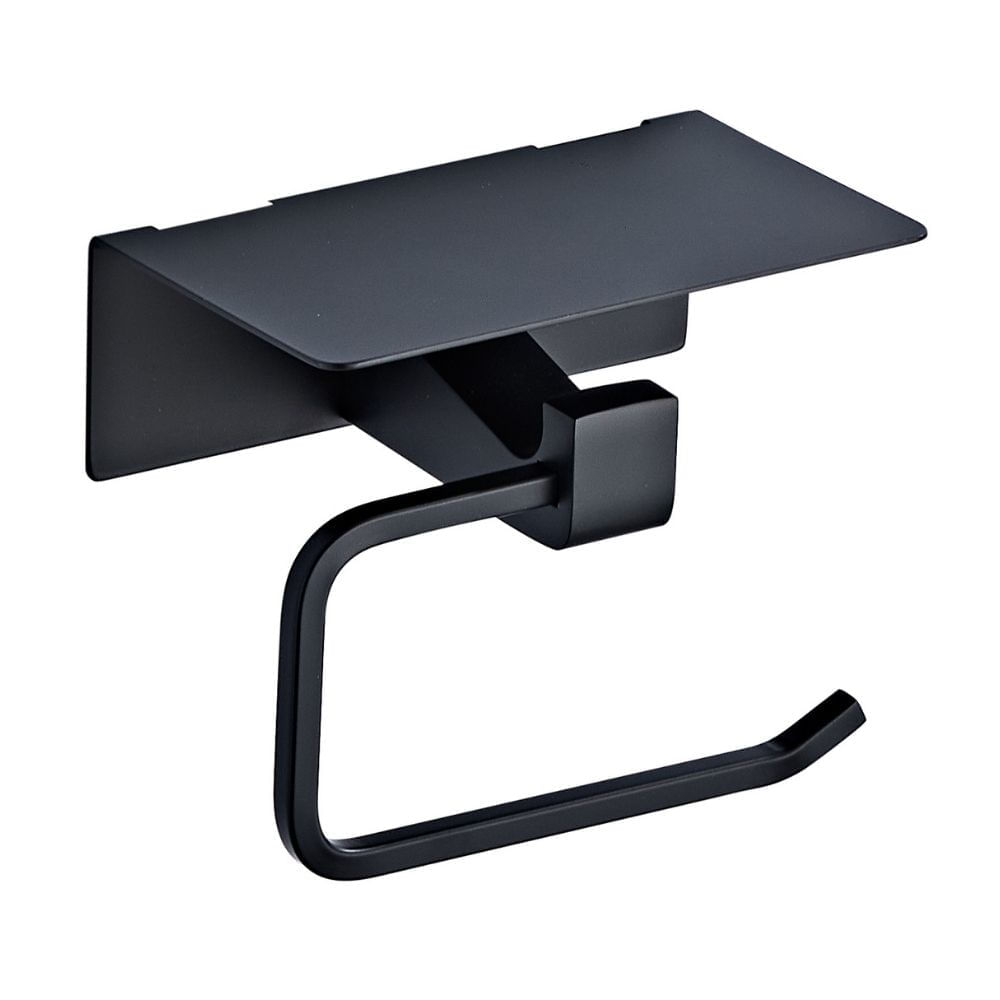 Porta Papel Higiénico Orange Colección Smart Negro Mate