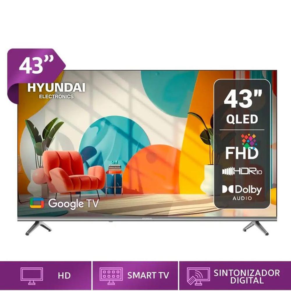 TELEVISOR SMART TV HYUNDAI QLED 43 HYLED4326QG