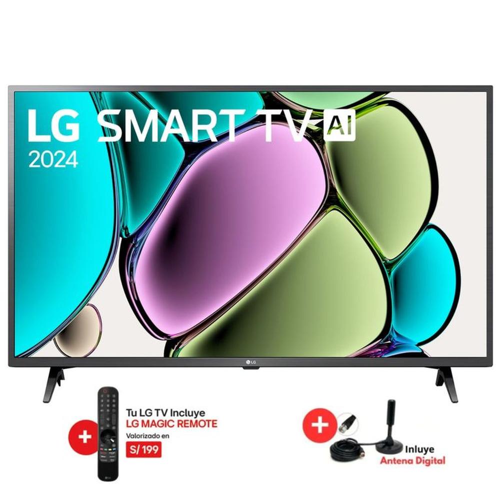 Televisor 43 LG FHD 43LR6000PSA Smart TV AI 2024+ Antena Digital + Control de Voz