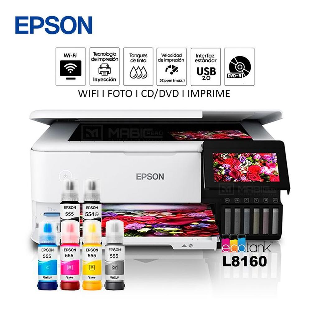 Impresora Fotografica Epson L8160 WIFI Ethernet USB 20