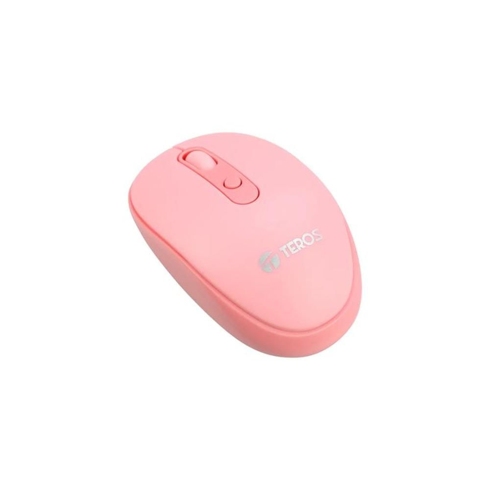 Mouse TEROS TE-5075 Inalambrico 1,600 Dpi Rosado