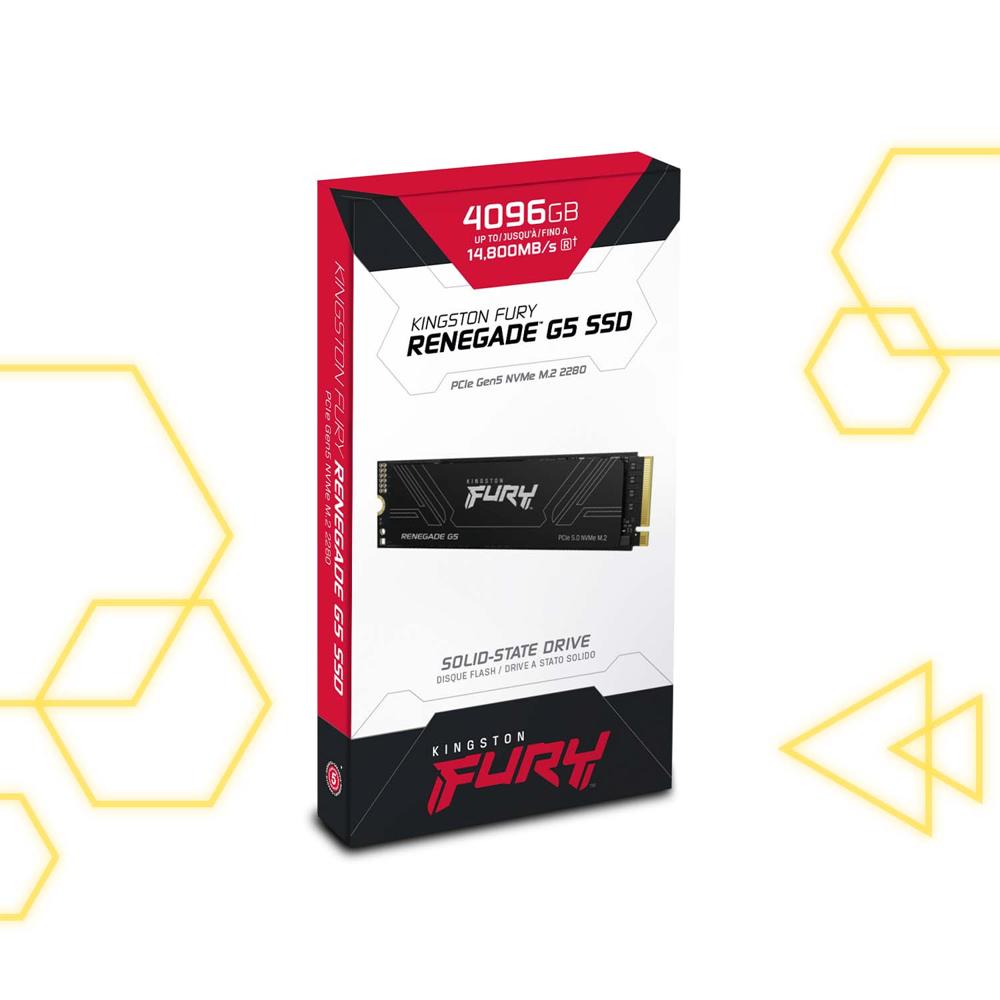 SSD Kingston FURY Renegade G5 4TB NVMe M.2 PCIe 5.0 Gaming