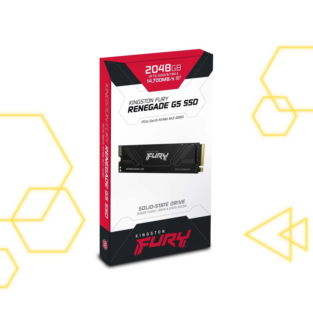 SSD Kingston FURY Renegade G5 2TB NVMe M.2 PCIe 5.0 Gaming