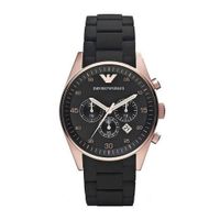 RELOJ EMPORIO ARMANI ORO ROSA CORREA SILICONA CON ACERO INOXIDABLE