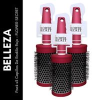 Pack x3 Cepillos De Rodillo Rojo - FLOWER SECRET