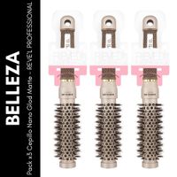 Pack x3 Cepillo Nano Glod Matte - REVE'L PROFESSIONAL