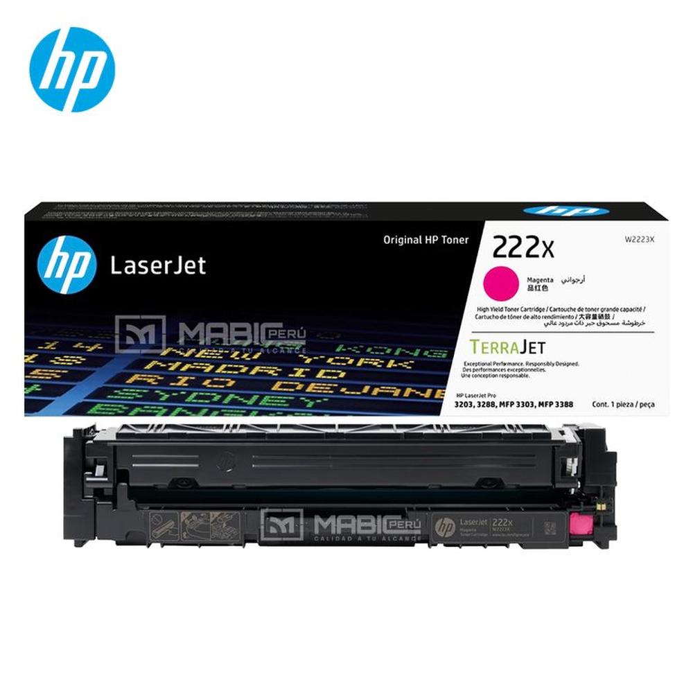 TONER HP 222X MAGENTA W2223X LJP 3303 3201 3204 3288 ORIGINAL