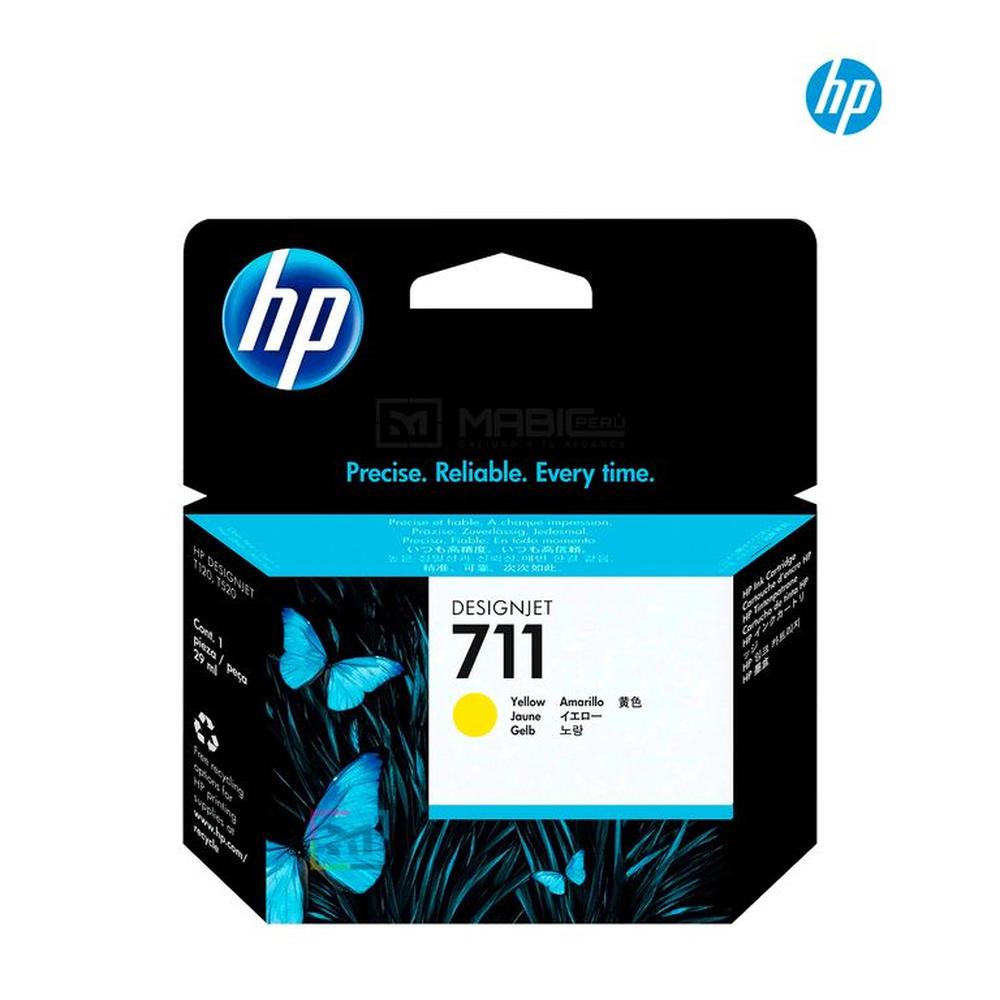 Cartucho de Tinta HP 711 Amarillo CZ132A Original - 29ml