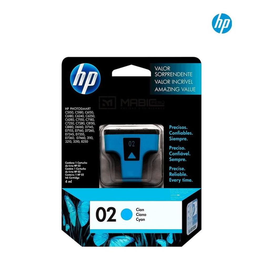 Cartucho de Tinta HP 2 Cian C8771WL Original