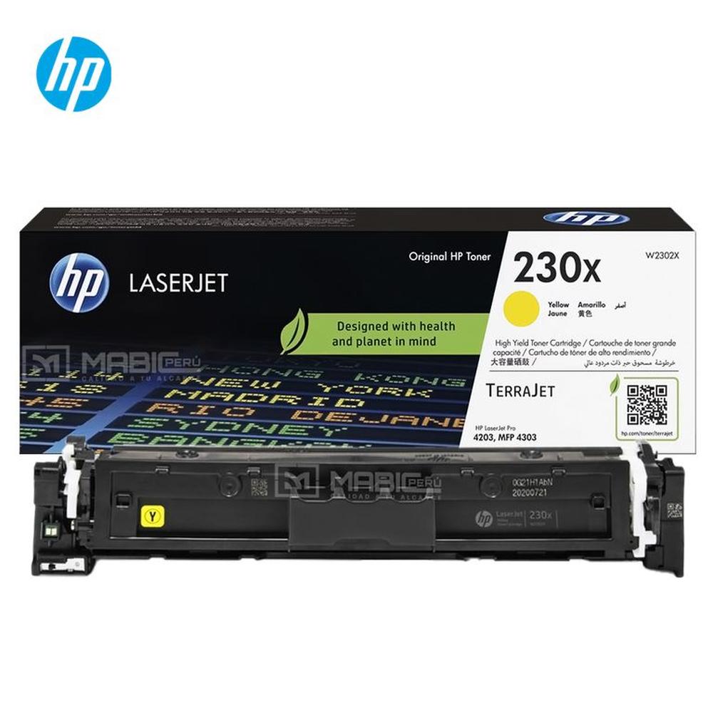 TONER HP 230X AMARILLO W2302X LJ 4203 MFP 4303 ORIGINAL