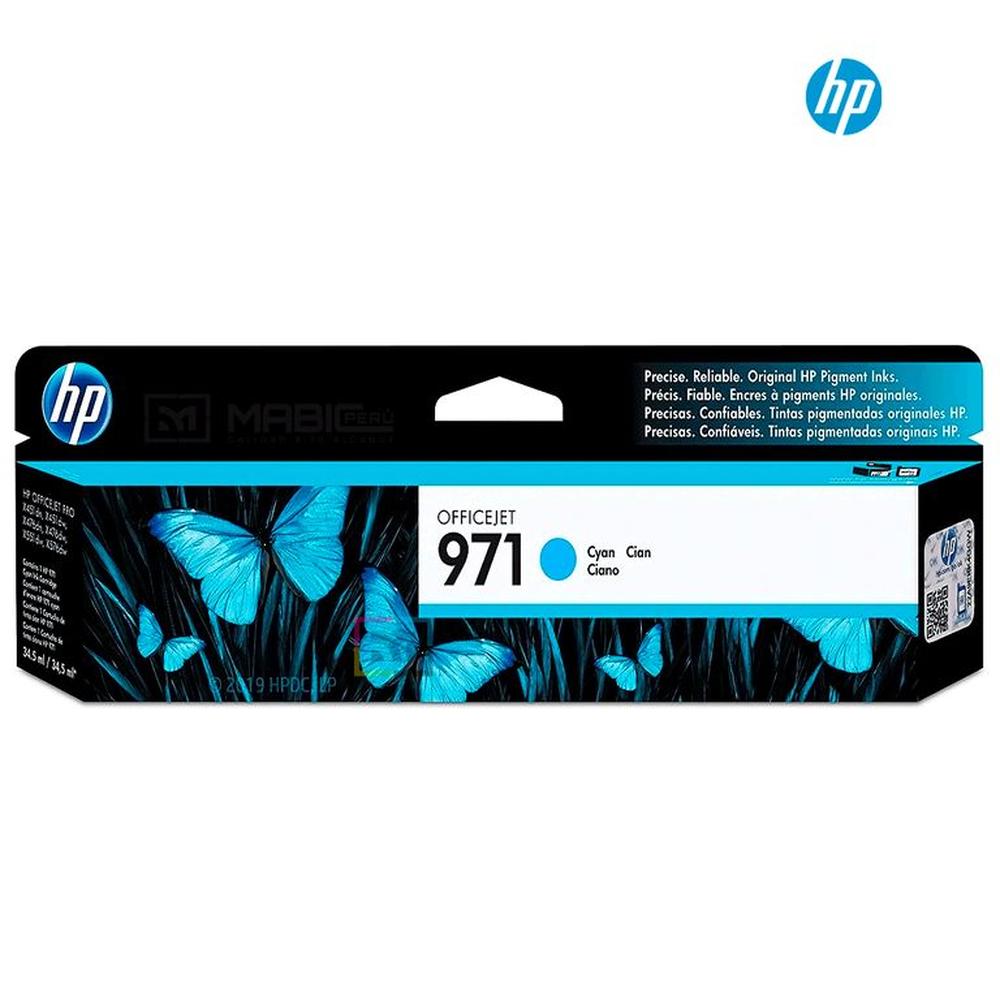 Cartucho de Tinta HP 971 Cian CN622AM Original