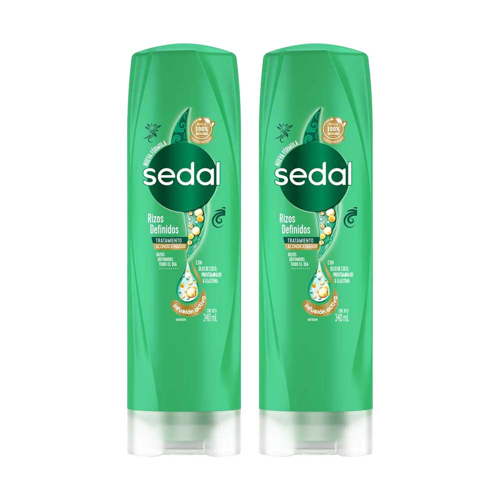 Pack Acondicionador SEDAL Rizos Definidos Frasco 340ml x 2un