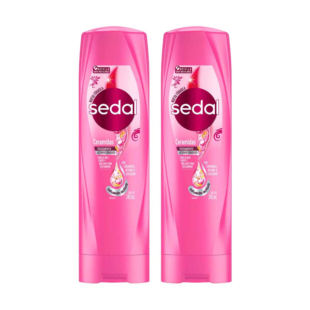 Pack Acondicionador SEDAL Ceramidas Frasco 340ml x 2un