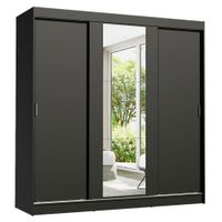Ropero Doble Madesa Reno 3 Puertas Corredizas con Espejo