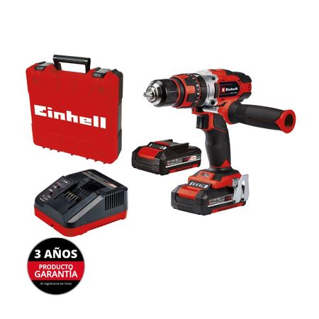 Taladro Percutor Inalámbrico Einhell TE-CD 18/48 Li-i + 2 Bateria 2 Ah