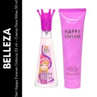 Set Happy Forever Colonia 25 ml + Crema Para Niñas 50 ml