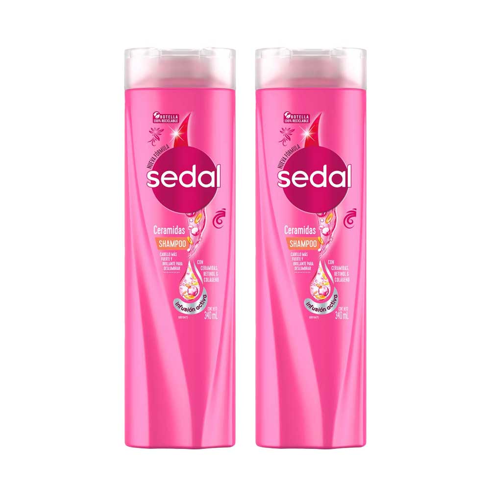Pack Shampoo SEDAL Ceramidas Frasco 340ml x 2un