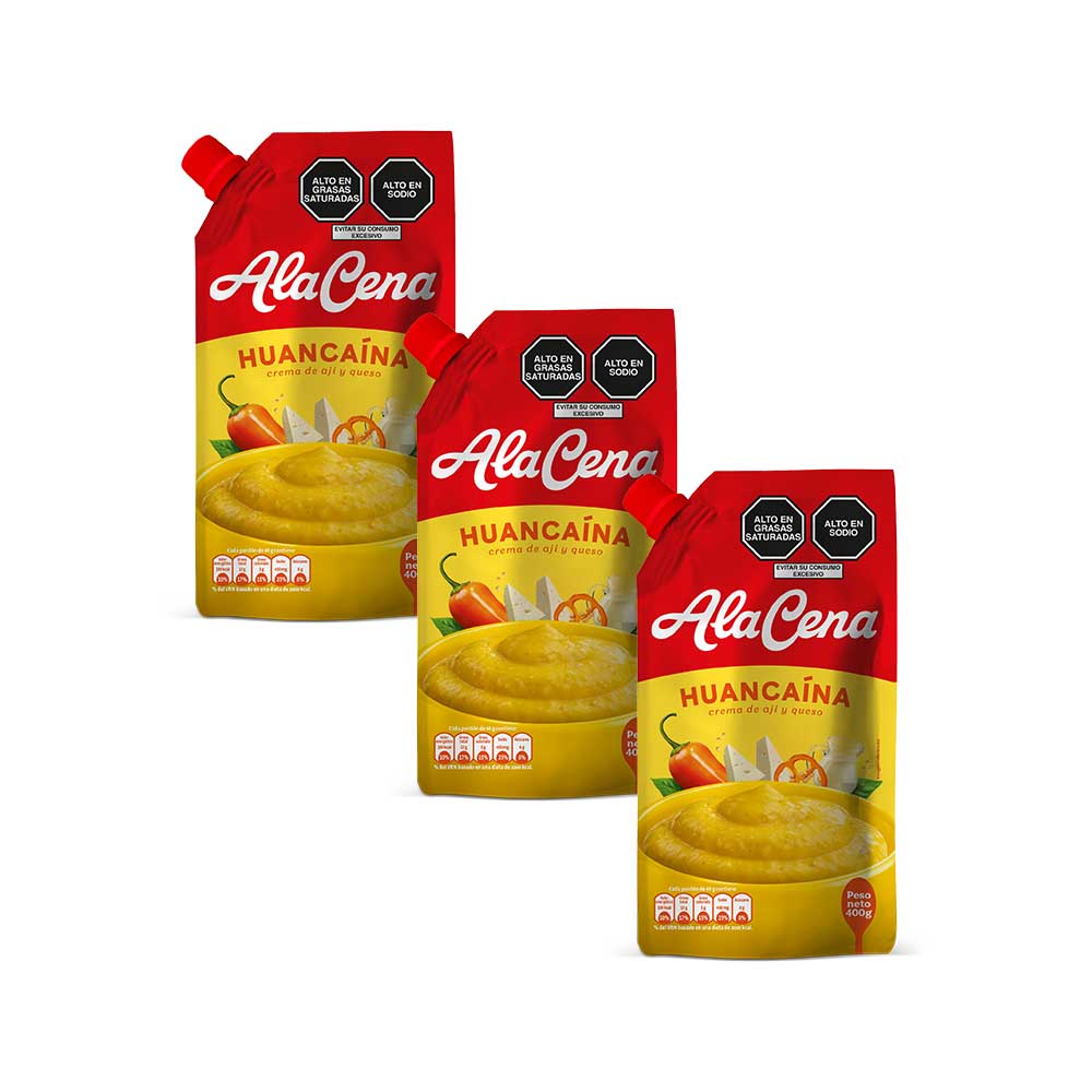 Pack Crema Huancaína ALACENA Doypack 400g x 3un